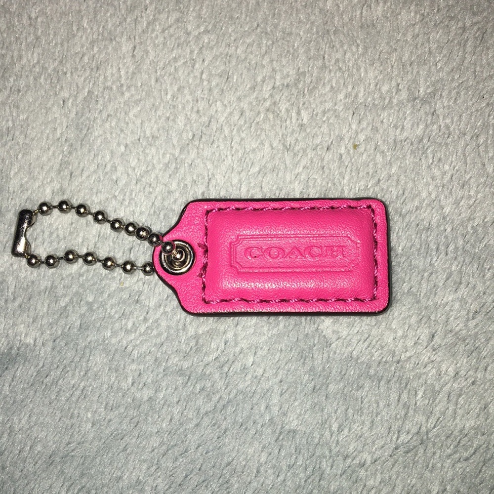 Coach small keychain tag